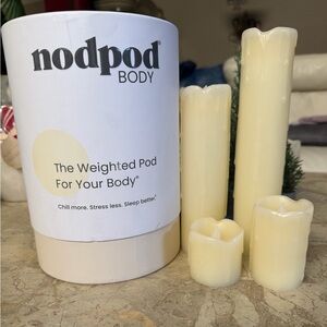 nodpod Body Weighted Pod in Cream – Calming Sleep Support
